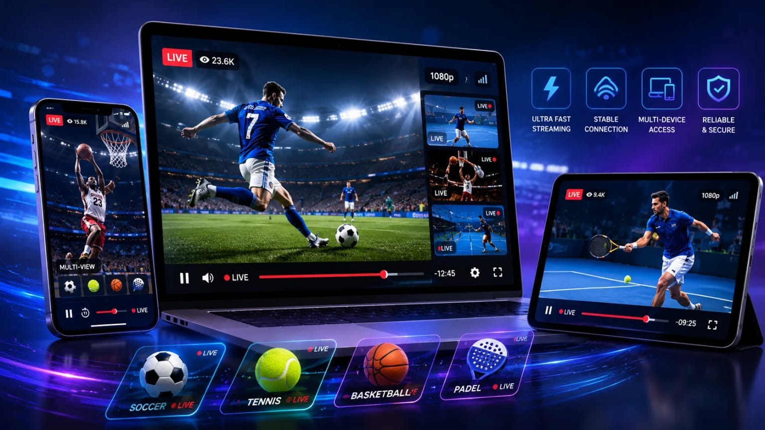 Live match video playing beside odds inside a live section